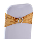 Sequin Chair Band with Slider Buckle Stretchy Chair Band Sash