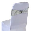 Sequin Chair Band with Slider Buckle Stretchy Chair Band Sash