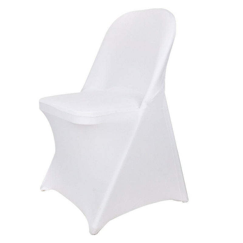 Premium Polyester Spandex Chair Covers - White