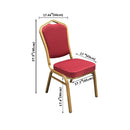 Premium Polyester Spandex Chair Covers - Shiny Gold