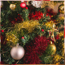 2m x 9cm Metallic Shiny Christmas Tinsel Garland for Xmas Tree & Home Decorations Festival New Year Party Indoor Outdoor Table Ceiling Decoration