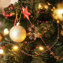 2.7 Metre Christmas Tree Hanging Beads Garland Decoration Pearl Beaded String Chain for Christmas Decor