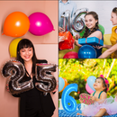 16-Inch Self-Inflating Foil Balloons Number Balloons Foil Digit Balloon for Birthdays Wedding Anniversaries