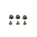 6mm Gunmetal Flat Head Mushroom Studs Pin Back Rivets with Hand Tool For Clothing, Leathercrafts