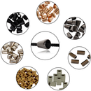 Metal Tube Ring Bell End Cord Lock DIY Sewing, Bracelets, Jewellery, Armlets Neckwear, Hoodies, Clothing