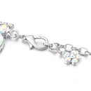 42" Waist Chain Belt Rhinestone Diamante for Women Fashion Accessory - Silver, AB