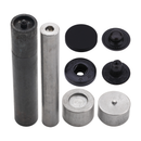 S Spring Press Studs Flat Alloy Cap 4 Parts Fasteners With Hand Tool For DIY Projects, Leather Craft