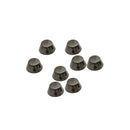 6mm Gunmetal Flat Head Mushroom Studs Pin Back Rivets with Hand Tool For Clothing, Leathercrafts