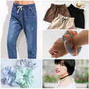 6mm Black, White Flat Wide Elastic Cord, Strong & Stretchy Elastic, Smooth Finish for Knitting, Sewing Clothing