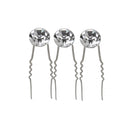 Crystal Rhinestone Hair Pins for Women Braids, Bun, French Rolls Hair Style Accessory
