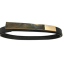 Black Belt with Gold Buckle