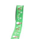 Christmas Grosgrain Ribbon for Gift Wrapping, Xmas Festive Decoration, Bows Making