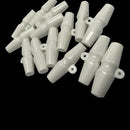 Plastic Olive Shape Toggle Shank Duffle Buttons Single Hole For Sweater, Jackets