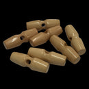 Plastic Olive Shape Toggle Shank Duffle Buttons Single Hole For Sweater, Jackets