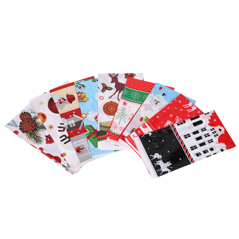 Christmas PVC Tablecloths Party Table Cover, Xmas Table Decor, Wipe Clean Cover, Rectangle
