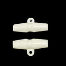 Plastic Olive Shape Toggle Shank Duffle Buttons Single Hole For Sweater, Jackets