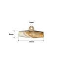 Plastic Olive Shape Toggle Shank Duffle Buttons Single Hole For Sweater, Jackets