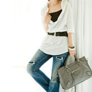 Ladies Sequin Belt Elastic Stretchable Waistband with Stylish Hook Fastening Buckle for Fashion Accessory - (52cm x 7cm), Black, Gold, Silver