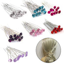 Crystal Rhinestone Hair Pins for Women Braids, Bun, French Rolls Hair Style Accessory