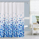 Shower Curtain With Hooks, Waterproof Polyester Fabric, Washable Bath Curtain UK
