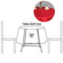 Red Table Cloth Christmas Rectangular Round Table Cover Xmas Party