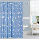 Shower Curtain With Hooks, Waterproof Polyester Fabric, Washable Bath Curtain UK