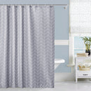 Shower Curtain With Hooks, Waterproof Polyester Fabric, Washable Bath Curtain UK