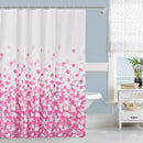 Shower Curtain With Hooks, Waterproof Polyester Fabric, Washable Bath Curtain UK