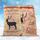 Hessian Burlap Christmas Stocking