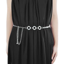 Rhinestone Diamond Waist Chain Belt for Women's Fashion Accessory