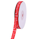 Christmas Grosgrain Ribbon for Gift Wrapping, Xmas Festive Decoration, Bows Making