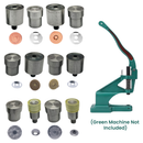 Magnetic Clasp Snap Fastener Fixing Dies For Universal Green Hand Press Machine, Die Tool Set to Fix Magnetic Clasps