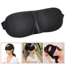3D Sleep Eye Mask Black Double Sleep Aid, Shade Cover, Blindfold for Travel & Rest - Travel Accessory