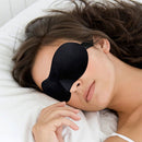 3D Sleep Eye Mask Black Double Sleep Aid, Shade Cover, Blindfold for Travel & Rest - Travel Accessory