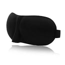3D Sleep Eye Mask Black Double Sleep Aid, Shade Cover, Blindfold for Travel & Rest - Travel Accessory
