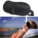 3D Sleep Eye Mask Black Double Sleep Aid, Shade Cover, Blindfold for Travel & Rest - Travel Accessory