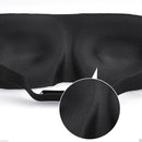 3D Sleep Eye Mask Black Double Sleep Aid, Shade Cover, Blindfold for Travel & Rest - Travel Accessory