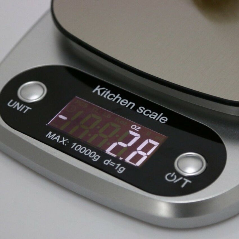 Electronic Digital Kitchen Weighing Scale with 4 Units Tare Function