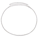 1 Row Diamante Waist Chain Belts for Women Fashion Accessory - Gold, Silver