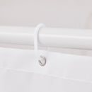 Shower Curtain With Hooks, Waterproof Polyester Fabric, Washable Bath Curtain UK
