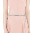 42" Long 4 Row Sliver, AB Diamante Rhinestone Studded Waist Chain Belts for Women Dresses, Women Fashion Accessory