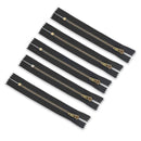 YKK Heavy Duty Close End Black Nylon Zipper Golden Brass Teeth For DIY Craft  Jeans