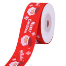 Christmas Grosgrain Ribbon for Gift Wrapping, Xmas Festive Decoration, Bows Making