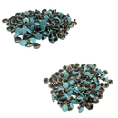 10mm Double Cap Tubular Rivets, 100 Set Leather Rivets for Clothing Repair, DIY Leathercrafts