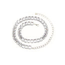 42" Diamante Rhinestone Waist Chain Belts for Women Fashion Accessory - Silver, Gold
