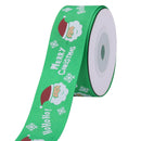 Christmas Grosgrain Ribbon for Gift Wrapping, Xmas Festive Decoration, Bows Making