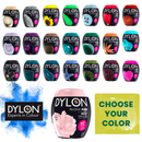 DYLON Fabric & Clothes Dye Washing Machine Dye Pod 350g Powder Shades