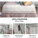 Printed Duvet Cover with Zipper Closure & Matching Pillow Covers - Single/Double/King