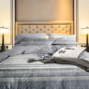 Printed Duvet Cover with Zipper Closure & Matching Pillow Covers - Single/Double/King