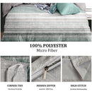 Printed Duvet Cover with Zipper Closure & Matching Pillow Covers - Single/Double/King